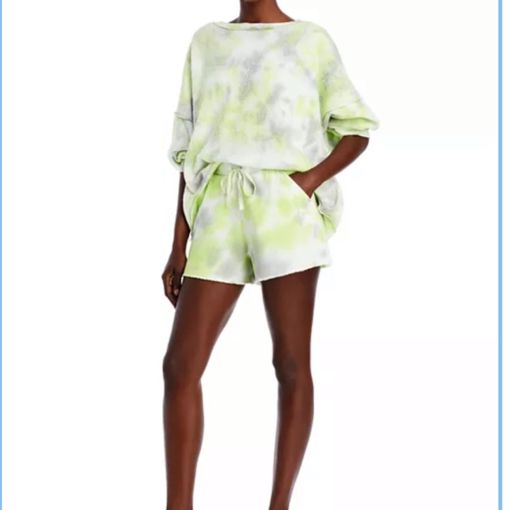 Free People Tie Dyed Sweatshirt & Shorts - Picture 5 of 8